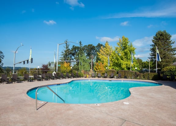 Pool & Sundeck at Crown Court Apartments, Clackamas, 97015
