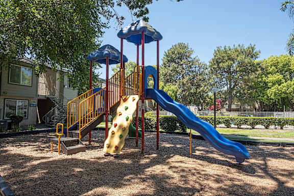 Playground and play structure at River Pointe, Sacramento, California