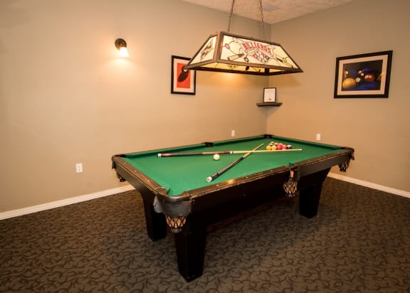 Billiards Room at Sir Charles Court Apartments, Beaverton, Oregon 97006