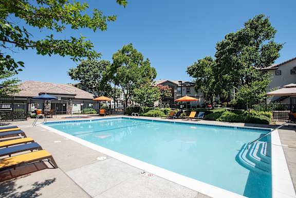 Stoneridge swimming pool side view