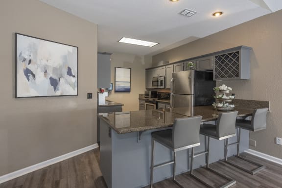 Clubhouse Interior Kitchen at Sunset Summit, California