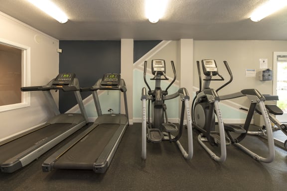 Fitness Center Equipment Cardio at Woodbridge Apartments, Sacramento CA