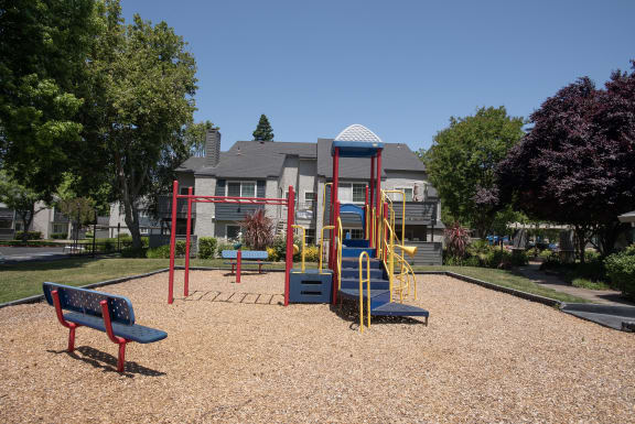 play structure at Woodbridge Apartments, California