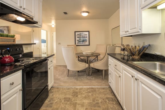 Model Upgraded Kitchen &amp; Dining Room at Zinfandel Village Apartments, Rancho Cordova