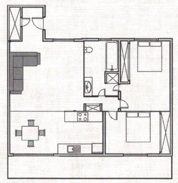 a drawing of a floor plan of a house