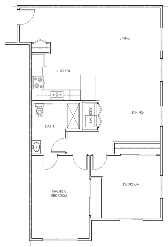a floor plan of a house