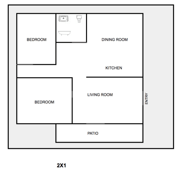 a floor plan of a small apartment