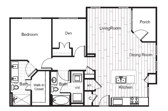 A1F Floorplan with Den