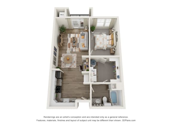 Floor Plan  bedroom floor plan of a 2103 sq ft  apartment