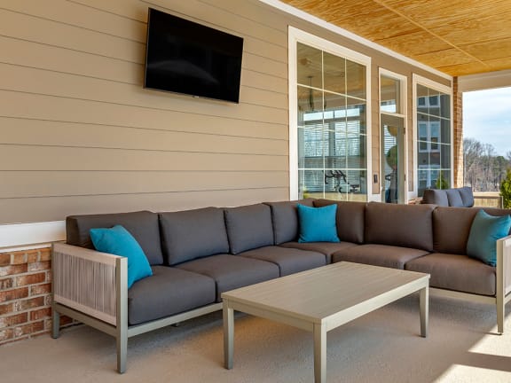 Indoor and Outdoor Resident Lounge with Wi-Fi at Comet Greensboro, Greensboro, North Carolina
