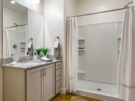 Walk-In Showers in select homes at Comet Greensboro