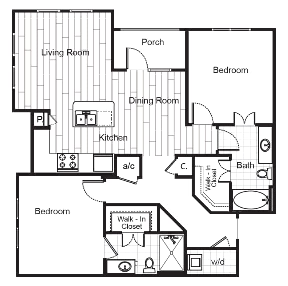 a floor plan of a house