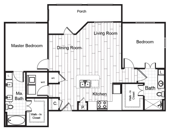 a floor plan of a home