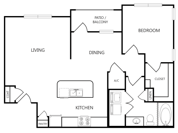 a1d 1 bed 1 bath 883 sqft