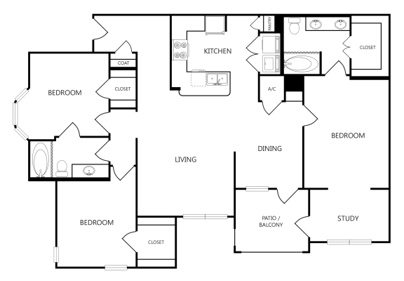 c2a 3 bed 2 bath 1472 sqft