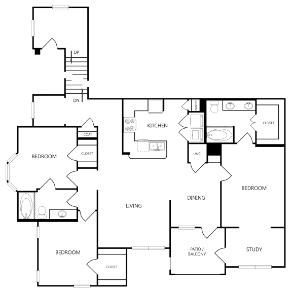 c2b 3 bed 2 bath 1597 sqft