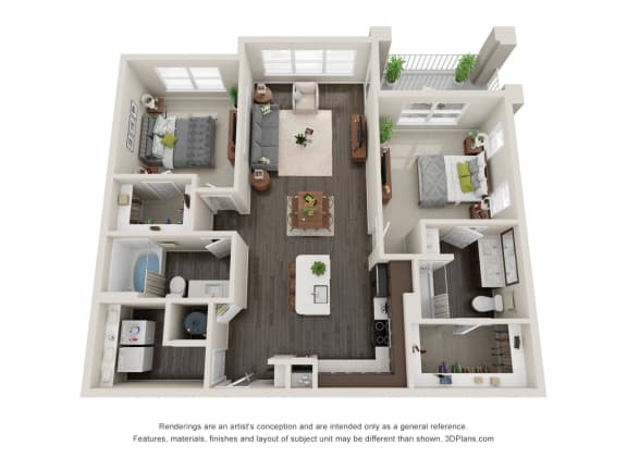 Floor Plan  Metro University City B2D Floor Plan 1 Bed 1 Bath 1225 sq ft