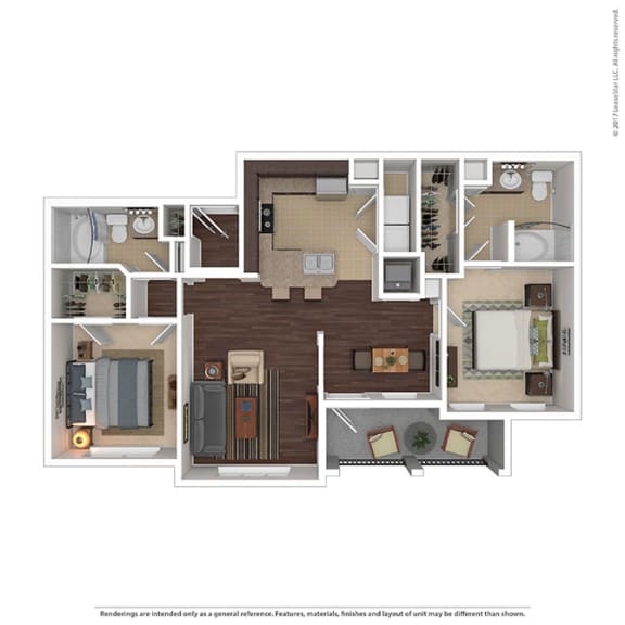 a floor plan of a house with a wooden floor