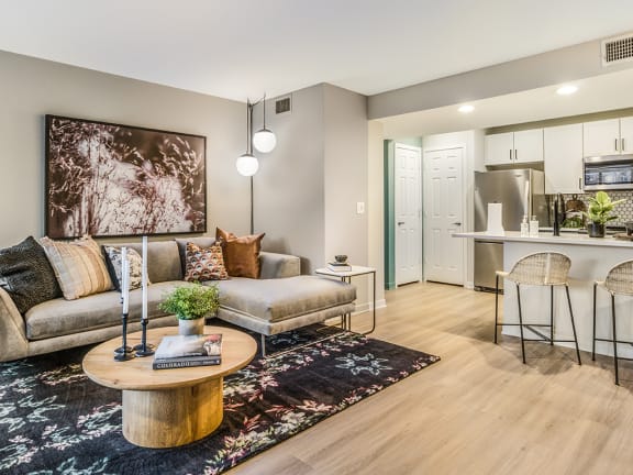Wood Flooring throughout the apartment home