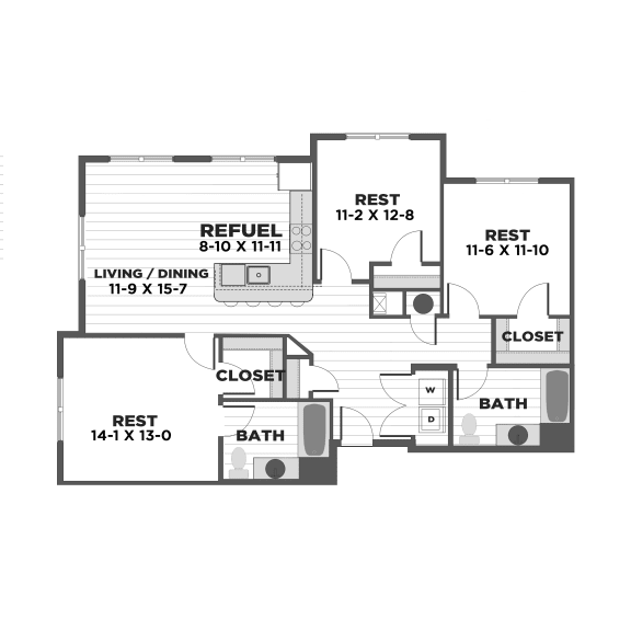 Floor Plan  Westerly at Forge Park_C2A