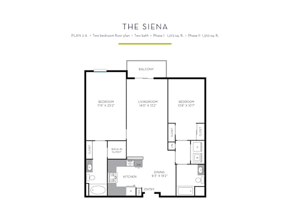 CMV I Siena Floor Plan at Casa Mira View Apartments, San Diego, California