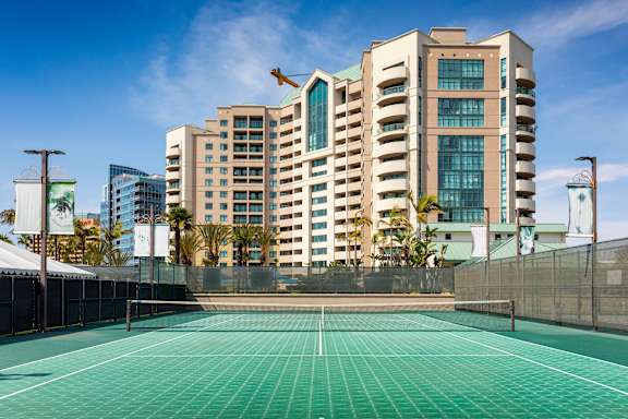 Tennis Court at Towers at Costa Verde Apartments in La Jolla, San Diego, CA