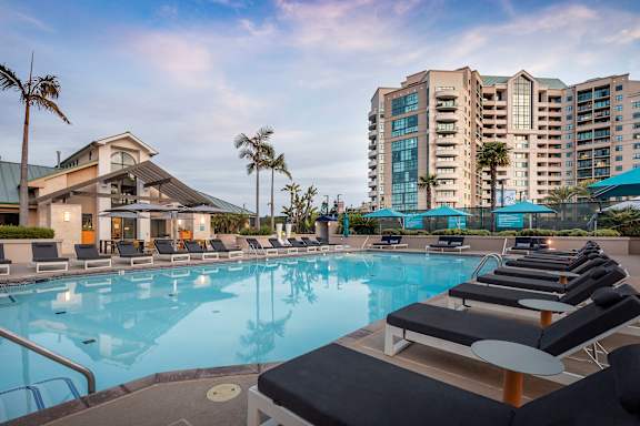 Swimming Pool at Towers at Costa Verde Apartments in La Jolla, San Diego, CA