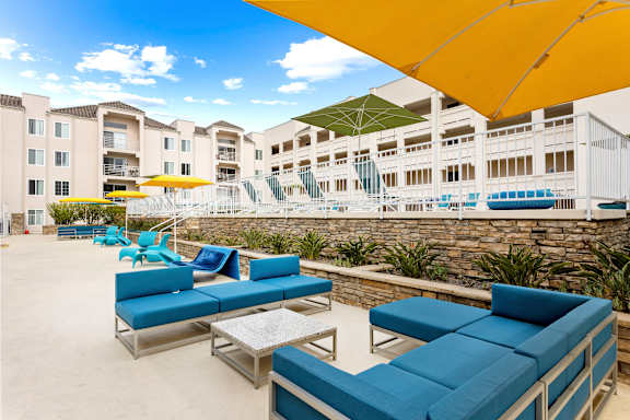 Outdoor Seating Area at La Regencia Apartments in University City, San Diego, CA