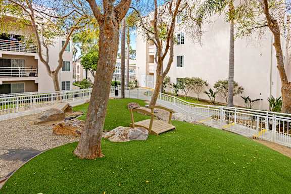 Outdoor Area at La Regencia Apartments in University City, San Diego, CA
