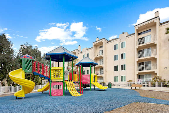 Playground at La Regencia Apartments in University City, San Diego, CA