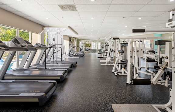 Gym at La Regencia Apartments in University City, San Diego, CA