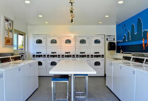 Laundromat at La Jolla Canyon Apartments in University City, San Diego, CA