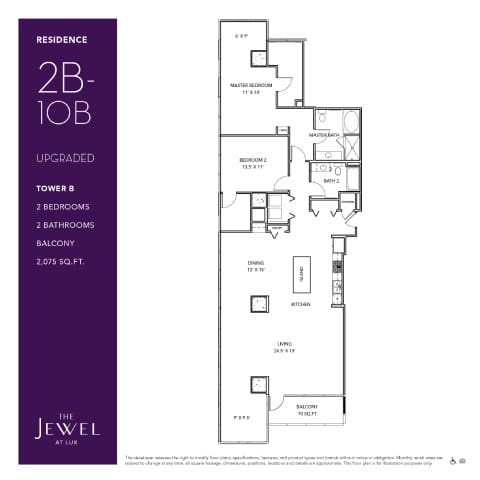 2B-10B_Upgraded Floor Plan at LUX by Garden*, San Diego, California