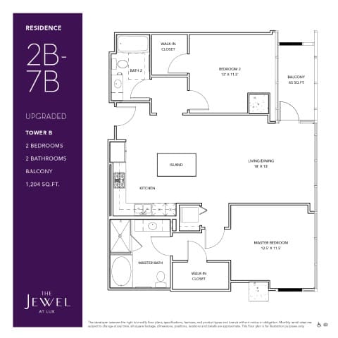 2B-7B_Upgraded Floor Plan at LUX by Garden*, San Diego, CA, 92122