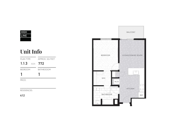 the floor plan of unit into residences