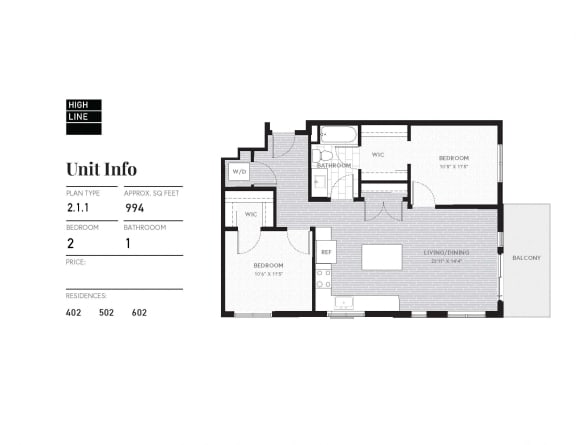 floor plan of the unit into residences