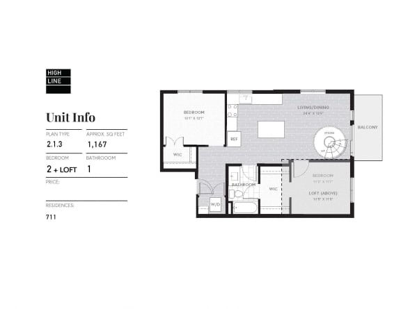 the floor plan of unit into residences