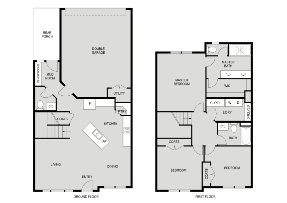 a floor plan of a house