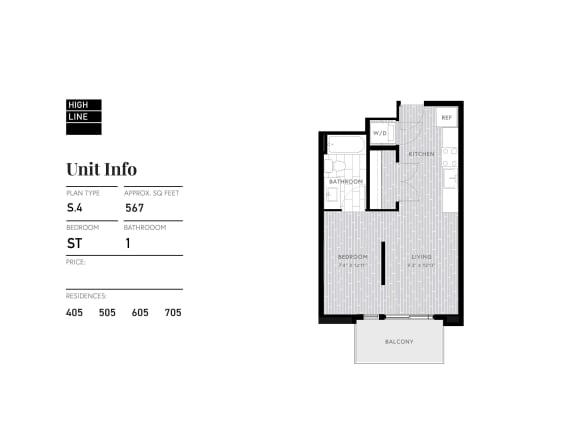 the floor plan of unit into residences