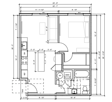 Floor Plan  A detailed floor plan of a house with labeled rooms and dimensions.