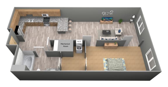 Giles - 3D - Vivere Floor Plan
