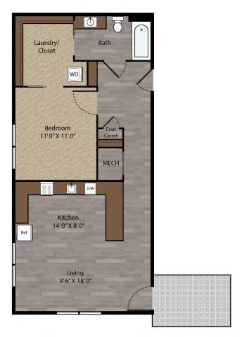 Knox - 2D Floor Plan - The Flats