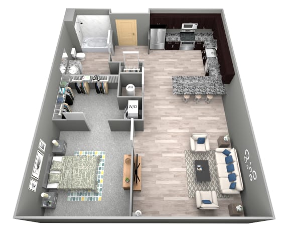 Floor Plan  Pilsner - 3D Floor Plan - Benson Lights