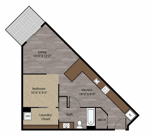 Starr - 2D Floor Plan - The Flats