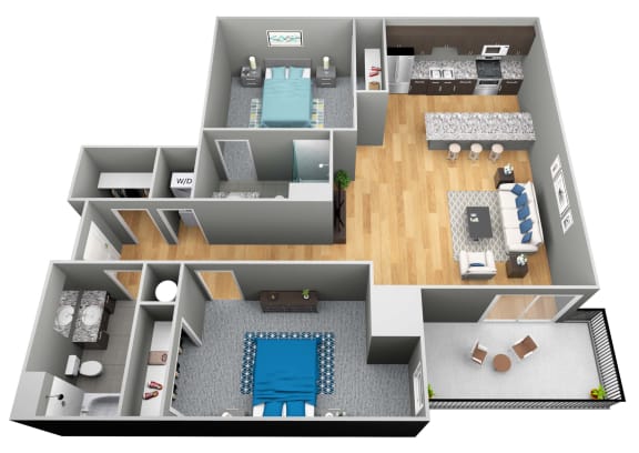 The Anderson 3D Floor Plan - The Corvina