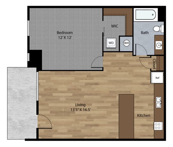 The Mercer 2D Floor Plan - The Corvina