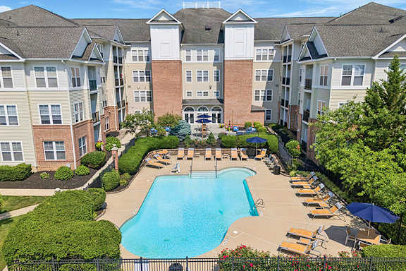 Resort-style swimming pool- Avenel at Montgomery Square