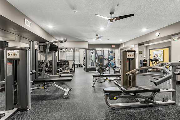 Convenient 24-hour fitness center - Bonterra Parc