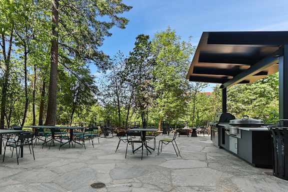 BBQ grilling station - Willow Apartments