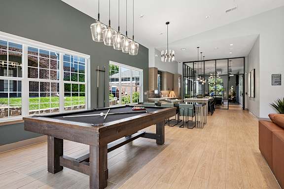 Lounge area with billiards table - Emmersyn at Lone Tree